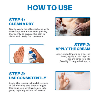 Oveallgo® NanoLipo HPV Genital Warts Eraser Cream ProX