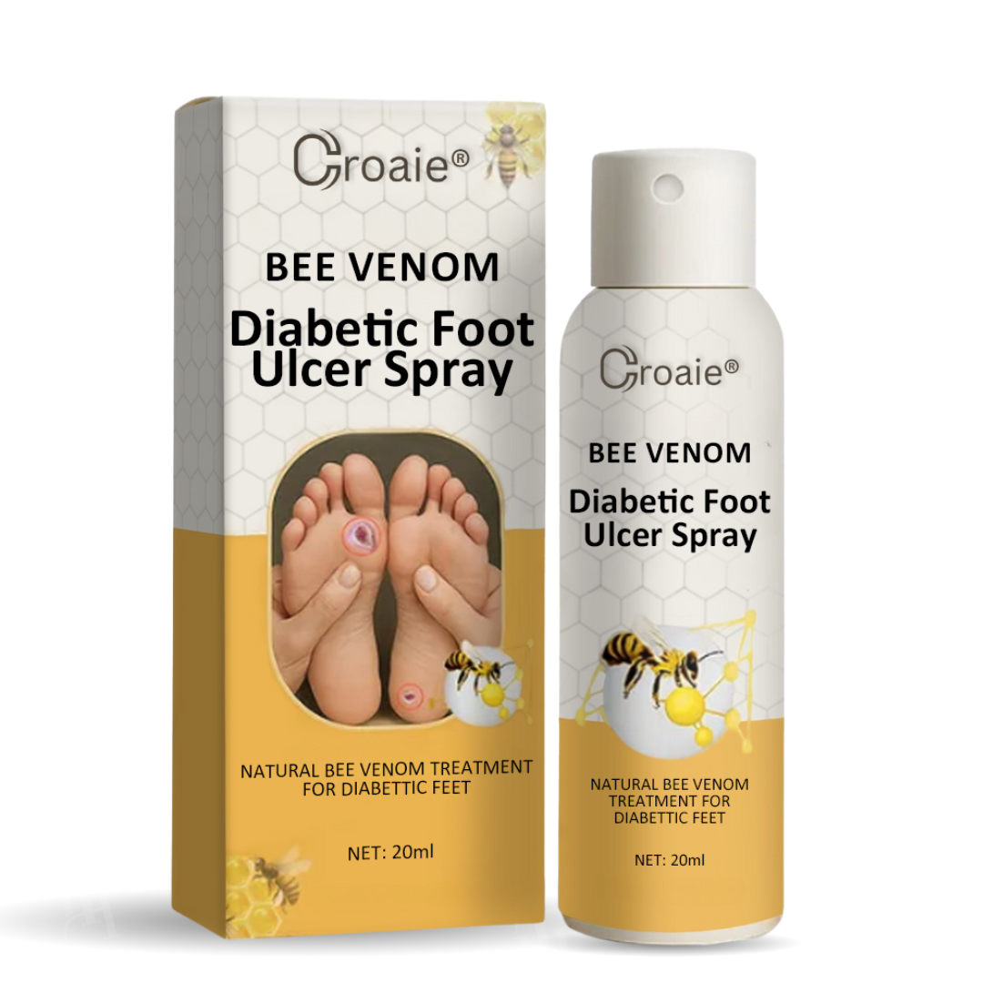 Croaie® Bee Venom Diabetic Foot Ulcer Spray ✅ 𝐕𝐢𝐬𝐢𝐛𝐥𝐞 𝐢𝐦𝐩𝐫𝐨𝐯𝐞𝐦𝐞𝐧𝐭 𝐢𝐧 𝟐-𝟑 𝐰𝐞𝐞𝐤𝐬✅