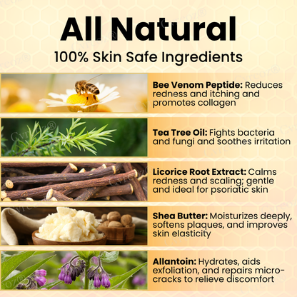 Cvreoz® Bee Venom Psoriasis Cream ✨See Visible Improvement in Just 7 Days✨